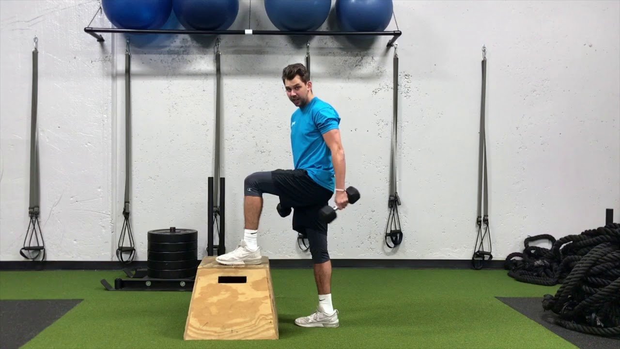 Dumbbell Box Jumps