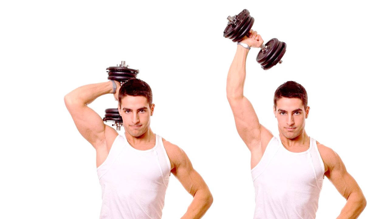 Single-Arm Dumbbell Overhead Tricep Extension
