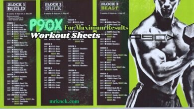 P90X Workout Sheets
